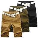 Denim Shorts comprimento mid Femininos
