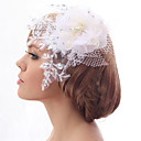 Beautiful Silk Screen/Sequins And Lace Wedding Bride Hat