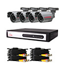 CCTV DVR-Kit mit 4St 420TVL 1/4 "Sony CCD IR-Kameras (4-Kanal D1 Recording)