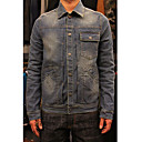 Men 's Euramerican Style Vintage Men Denim Jean Jacket Outwear