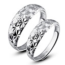 925 casais elegantes Sterling Prata Anéis
