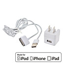 CAPDASE USB Power Adapter & Kabel mit US-Stecker für iPhone, iPad, iPod (MFi Certificate)