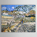 Célèbre peinture à l'huile joint-terrain avec des paysans par Van Gogh