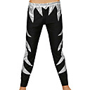 Black and Silver Fireflow Shiny Metallic Pants