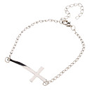 Chic Metallic Cross Bracelet