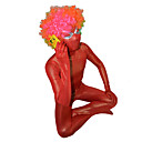 Red Fluorescence Spandex Full Body Zentai(without Wig)
