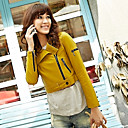 SOPHY Short Zipper Yellow Jacket