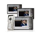 Night Vision 7" Video Door Phone For Neighbours 3 Families Apartments Cheap Set