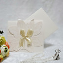 Delicate huwelijksuitnodiging met bowkont (set van 50)