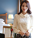 Women's Kralen Collar 3D Flower Blouse