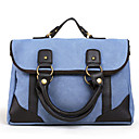 Eshow Herren Vintage Blue Canvas Dual-Use-Tasche