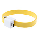Bracelet Shaped Micro USB Cable with Magnet for Samsung HTC Phones(Yellow)