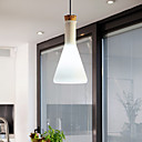 La lumière pendentif contemporain 60w avec abat-jour de verre dans la conception de flacon