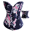 Black and Pink Gradient Cotton Punk Lolita Corset