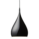 60W Artistic Modern Pendant Light with Spinning-top Aluminum Shade in Streamline Design