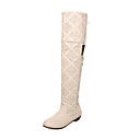 Fashion Leatherette Low Heel Knee High Boots With Hollow-out Party / Evening Shoes(More Colors)