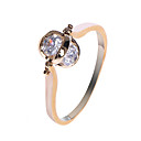 Charming Copper Alloy CZ Rings
