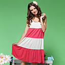 Sexy cotone pieno Big Size Bianco E Rosso Camicie e abiti da donna