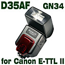Emoblitz D35AFC AUTOFOCUS TTL DIGITAL FLASHGUN for Canon E-TTL II 550D 60D 1100D