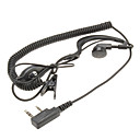 Two Way Radio Handsfree Ear Hook Microphone Earphone with curving wire DQ-KHQ-102