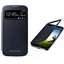 Pantalla visible PU Leather Case cuerpo completo para Samsung i9500 Galaxy S4