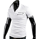 Col de chemise polo à manches courtes pour homme