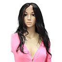 Lace Front 100% real humano Cabello castaño largo ondulado peluca de pelo