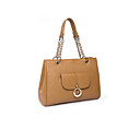 Lady's Fashion Chain Cowhide Shoulder Bag
