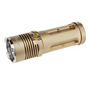 Lampe de poche FandyFire chevalier 3-Mode 2xCree XML-T6 LED avec laser (1000LM, 3x18650, Golden)