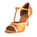 Satin T-Strap Latin / Ballroom Dance Schuhe mit Strass für Frauen