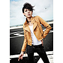 Women's Zipper Slim Jacket(Nude)