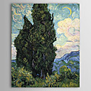 Beroemde olieverfschilderij Paintings_cypresses door Van Gogh