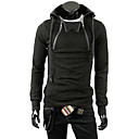 Man's Thicken Cotton Double-Zipper Hoodie with Cap(Assorted Colors)