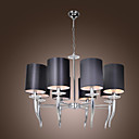 Stylish Chandelier with 8 Lights in Black Shade