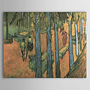 Beroemde Olieverf Les-alychamps door Van Gogh