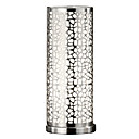40W luz de mesa moderno com oca-out esculpidos metal Sombra Cilindro