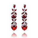 Élégantes en alliage d'oreilles zircon (plus de couleurs) (longueur * largeur 10mm * 45mm)