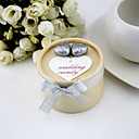 Round Favor Boxes With Hearts (Set Of 12)