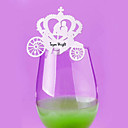 Carriage Design Wedding Place Card For Glass (Set of 12)