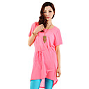 BIOPLAZM Summer New pastèque long Coupe ample short de coton de chemise de robe de T à manches