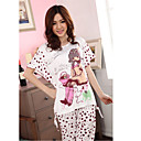 Cute Cartoon Pattern Short Sleeve Lounge Wear
