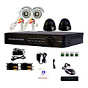 4 Channel One-Touch Online Sistema DVR CCTV (4 canales D1 grabación, cámara con Sony CCD)