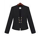 Revestimento das mulheres trincheira Mock Neck com Detalhe Bolso