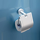 Contemporáneo pared de aluminio anodizado montado Aseo portarrollos