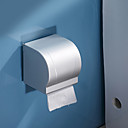 Contemporáneo anodizado acabado Aluminio montado en la pared WC portarrollos