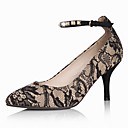 Elegant Lace Stiletto Escarpins à talons hauts avec rivet et Parti Boucle / chaussures de soirée