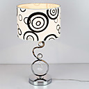 40W Contemporary Table Light with Elegant Fabric Shade Crystal Decor