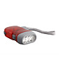 3-LED Dynamo batterielose Taschenlampe (rot)
