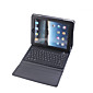  Funda protectora de cuero PU con empotrado Bluetooth teclado inalámbrico para iPad 2