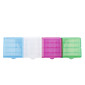 AAA/AA Plastic Case Holder Storage Box (White+Purple+Blue+Green)